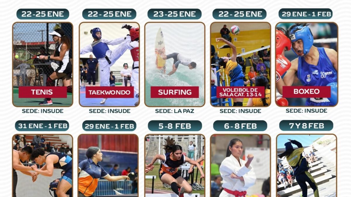 Competirán más de 600 atletas de Los Cabos en la Olimpiada Nacional Conade 2026