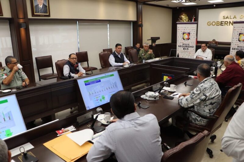 La Mesa de Seguridad de Baja California Sur se mantiene en sesión permanente
