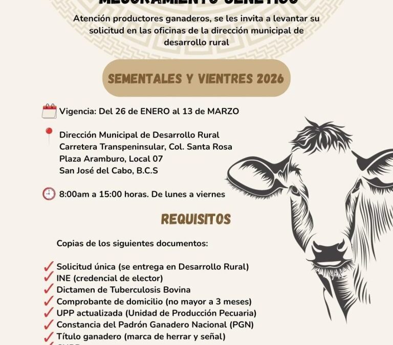 Lanza LC convocatoria para mejoramiento genético ganadero