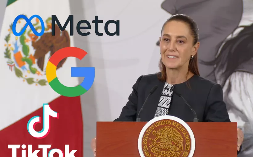 México sella pacto con Google, Meta y TikTok vs. violencia digital