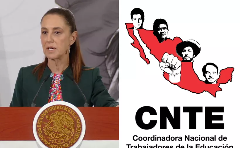 Sheinbaum defiende diálogo con la CNTE en medio del paro nacional