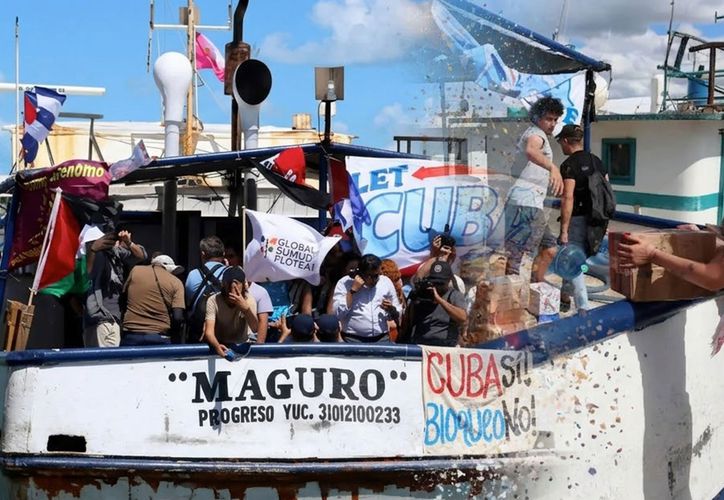 Arriba flotilla internacional a La Habana con ayuda humanitaria