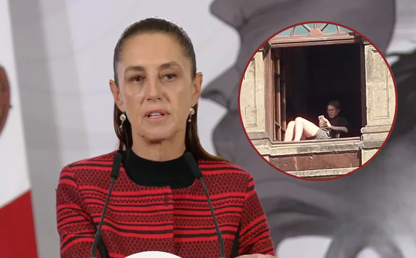 Sheinbaum confirma sanción a mujer que tomó el sol en Palacio Nacional