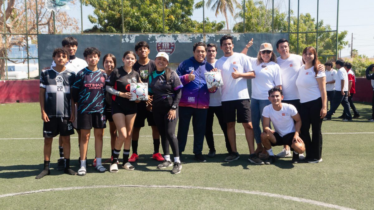 Se suman juventudes de BCS a Jornada Nacional de Fútbol con más de 100 participantes