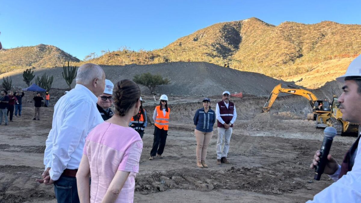 Supervisan Gobernador Víctor Manuel Castro Cosío y la Presidenta Claudia Sheinbaum avances de la Presa El Novillo