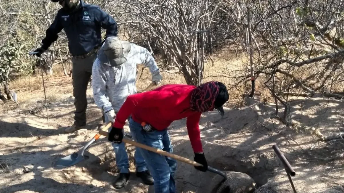 Hallan 4 fosas clandestinas en La Paz este 22 de marzo en El Cajoncito