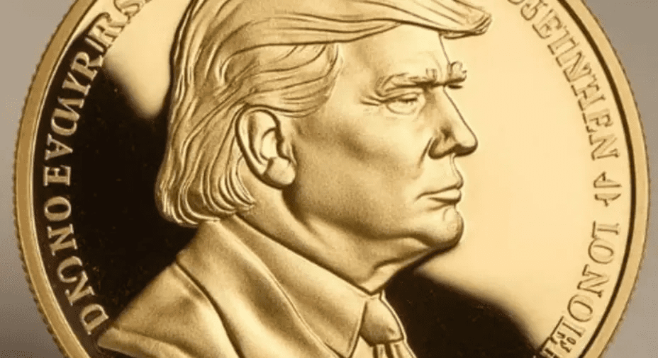 Aprueban moneda de oro con la imagen de Trump rumbo al 250 aniversario de EU