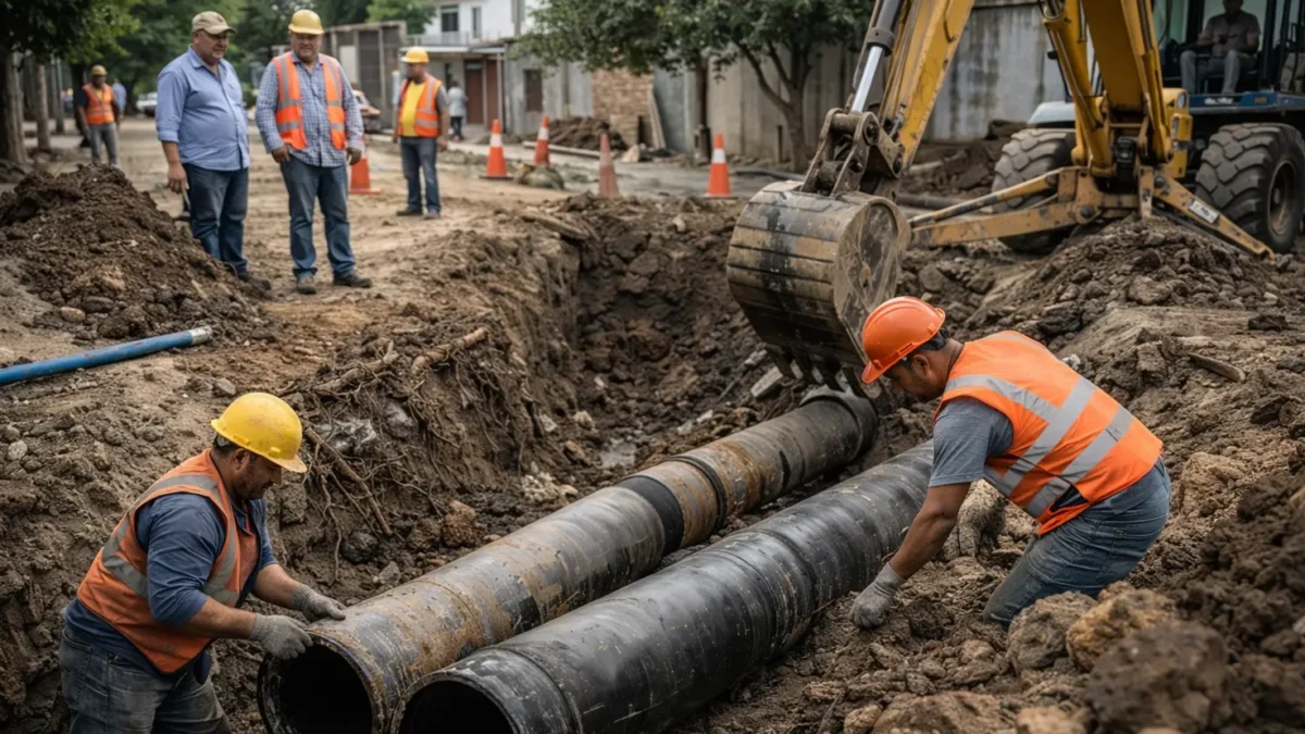 SAPA La Paz renovará 125 metros de drenaje en Solidaridad, tras años de derrames de aguas negras