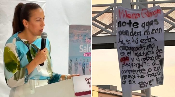 Milena Quiroga rechaza acusaciones de inseguridad tras aparición de “narcomanta” en La Paz