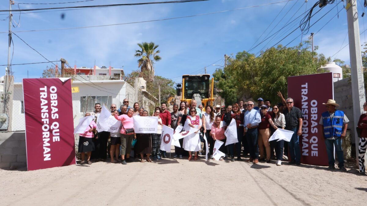 Inicia Gobierno de BCS pavimentación en Vista Hermosa para mejorar movilidad y bienestar en La Paz