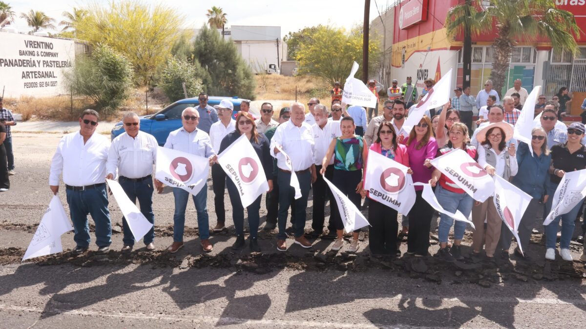 Encabeza VMCC inicio de trabajos en bulevar Forjadores en beneficio de la movilidad en La Paz