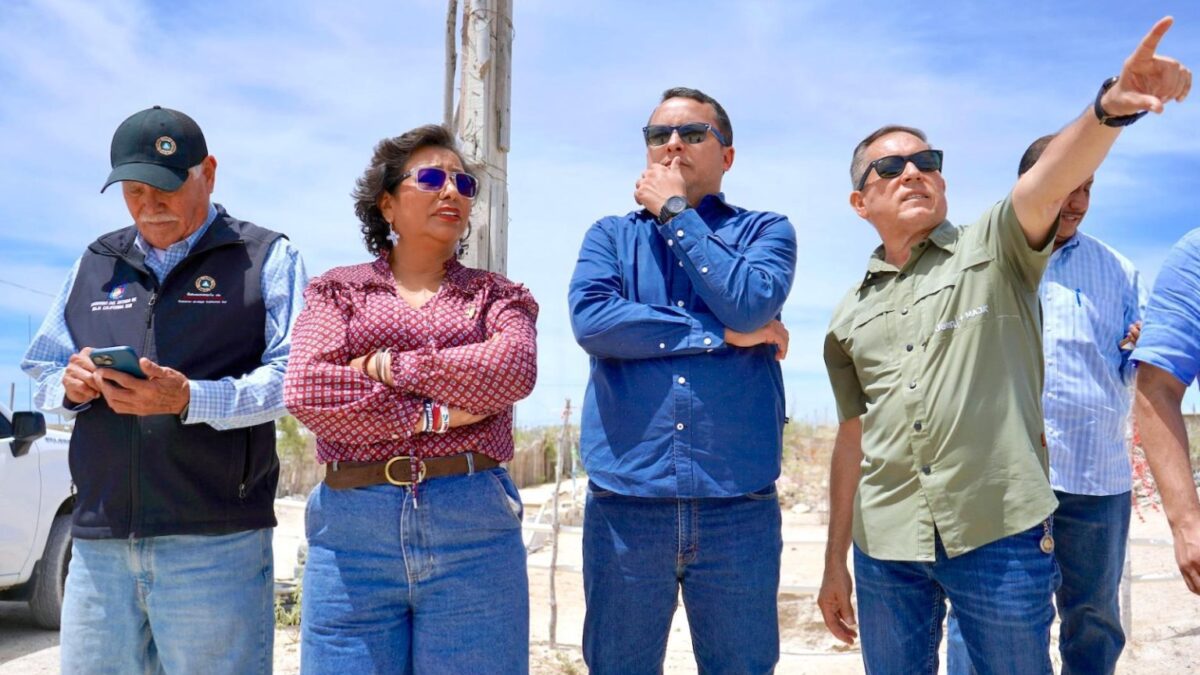 Dan seguimiento a reubicación de familias en zonas de riesgo en Cabo San Lucas.
