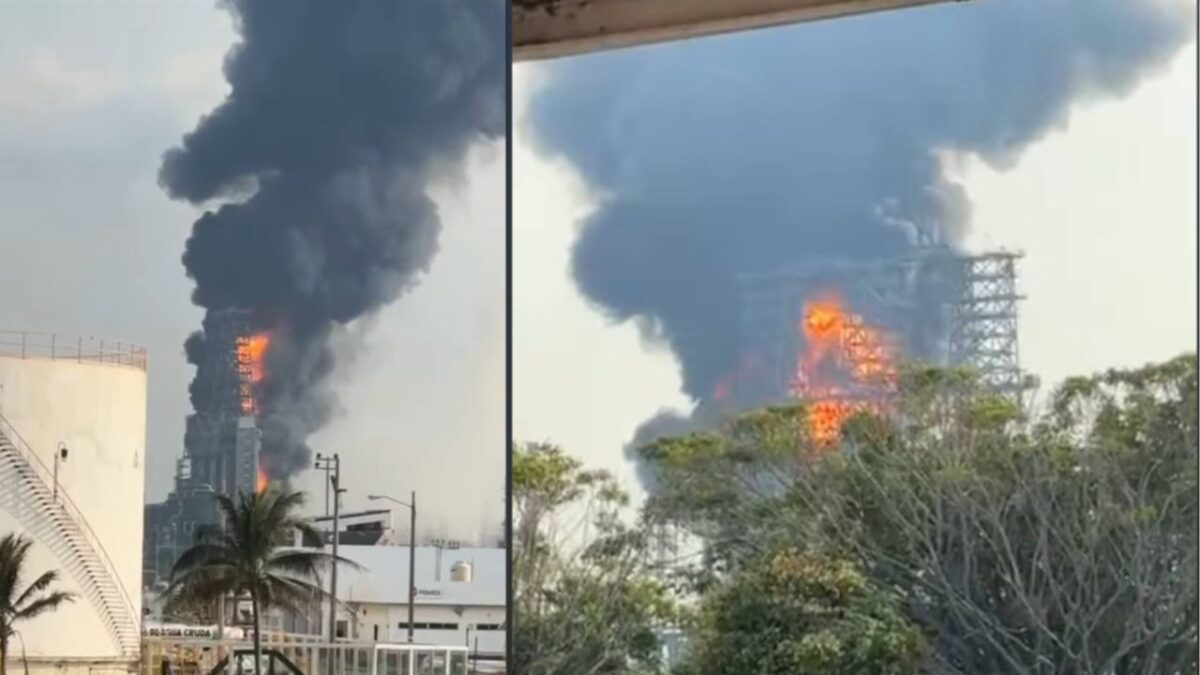 La refinería Olmeca no da tregua: nuevo incendio en bodega de coque