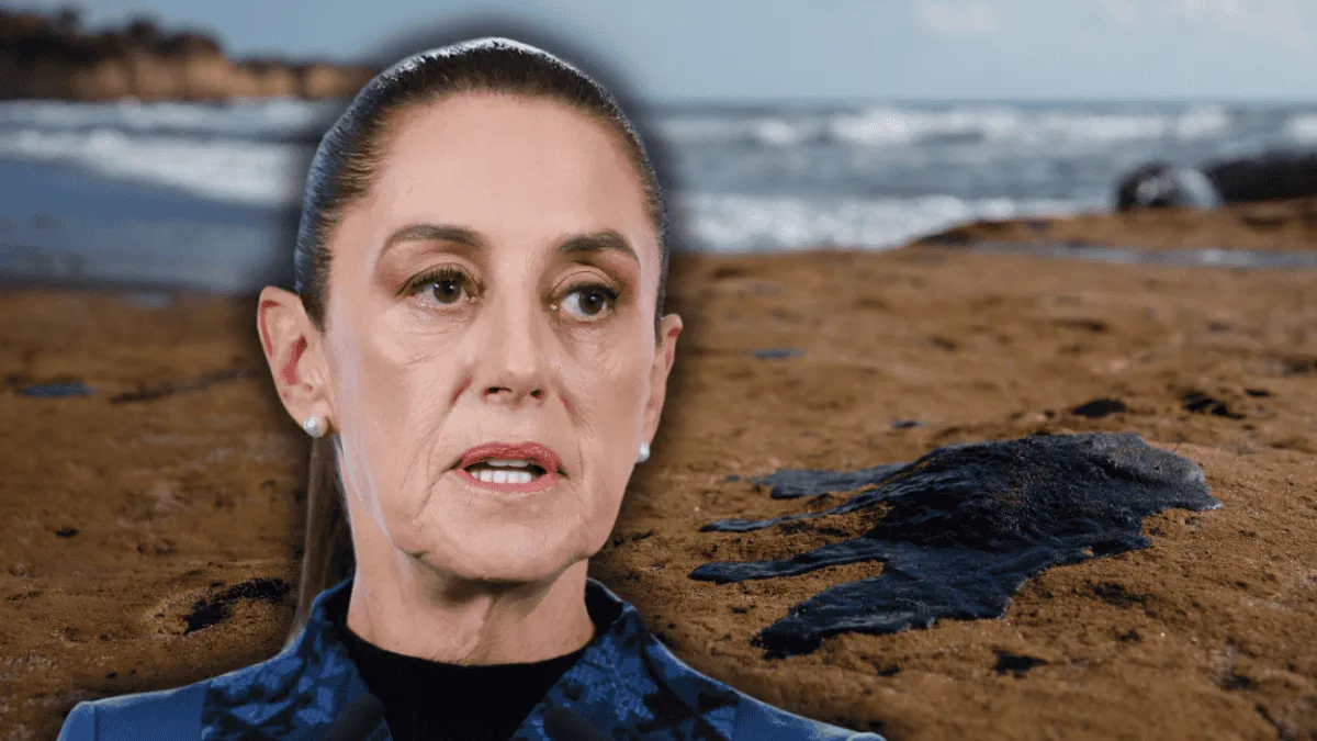 Gobierno de Sheinbaum actúa tras evidencia de derrame en el Golfo