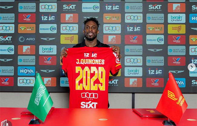 Julián Quiñones renueva contrato con Al-Qadsiah hasta 2029