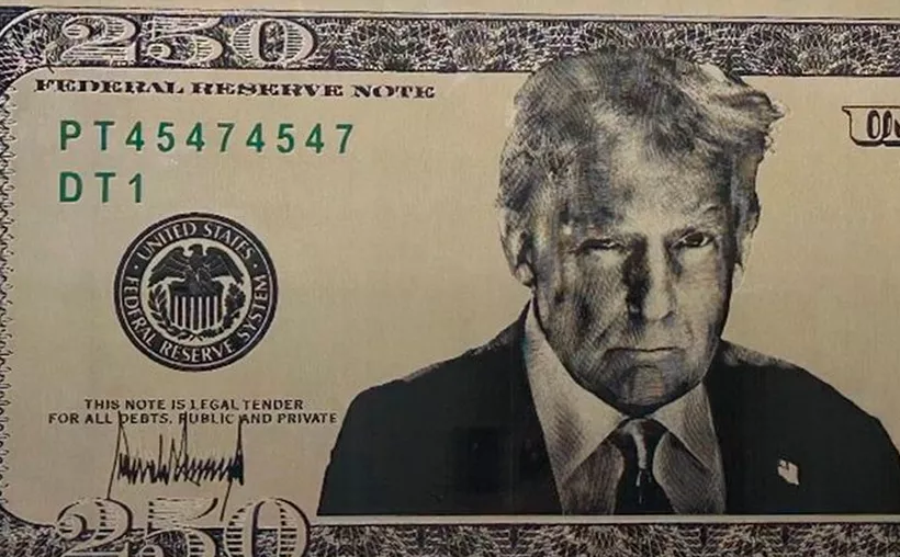 EU planea billete de 250 dólares con la imagen de Donald Trump
