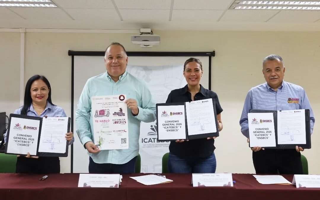 ICATEBCS y Escuela Normal Superior fortalecen la capacitación laboral en BCS