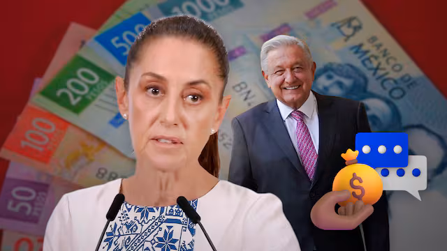 Sheinbaum revela que AMLO recibe 28 mil pesos mensuales de pensión; ella se jubilaría con 30 mil