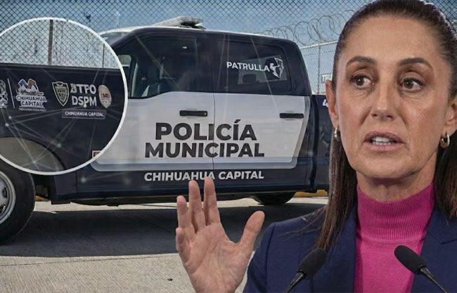 “No” es legal que patrullas de Chihuahua tengan el logo de Nueva York: Claudia Sheinbaum
