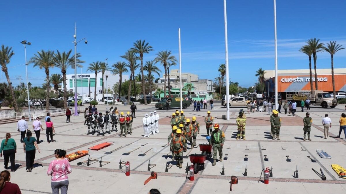 Más de 114 mil personas participan en BCS en el Primer Simulacro Nacional 2026