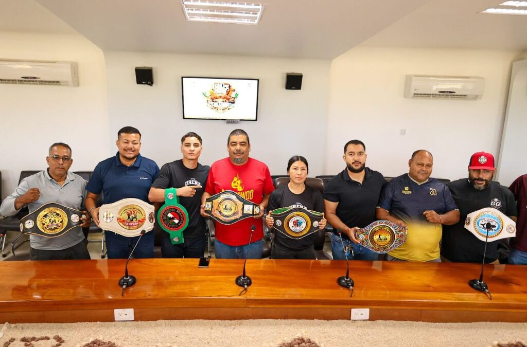 Todo listo para el campeonato estatal de boxeo “Un Golpe a la Delincuencia” en Los Cabos.