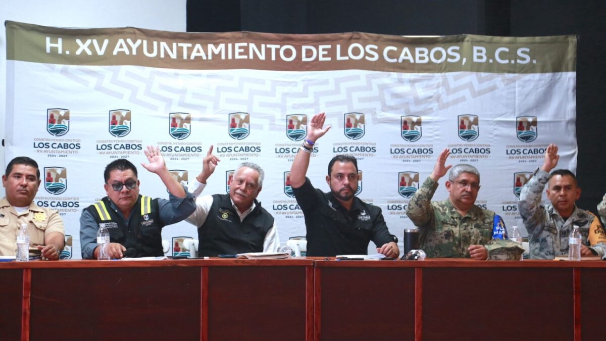 Instala Ayuntamiento de Los Cabos Consejo Municipal de Protección Civil ante temporada de lluvias y ciclones 2026.
