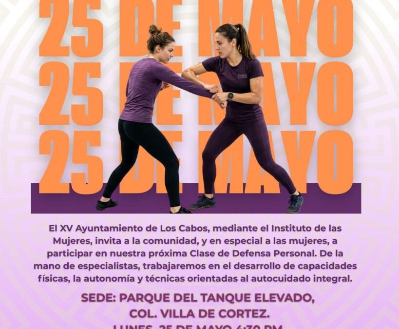 Instituto de las Mujeres de Los Cabos invita a la práctica de autonomía física en Conmemoración del Día Naranja