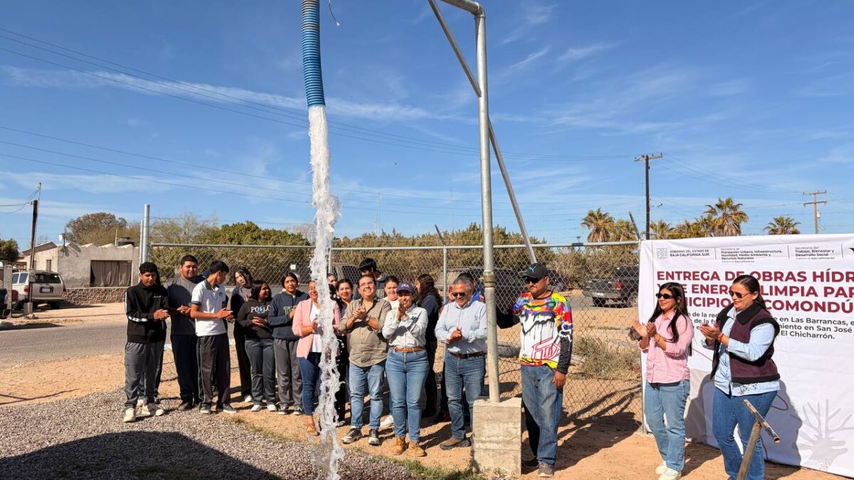 Entrega Gobierno BCS 3.7 mdp en obras de agua; mejoran servicio en Las Barrancas y San José de Comondú