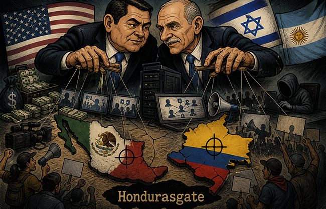 Filtración de Hondurasgate revela red de estrategia internacional contra México y Colombia