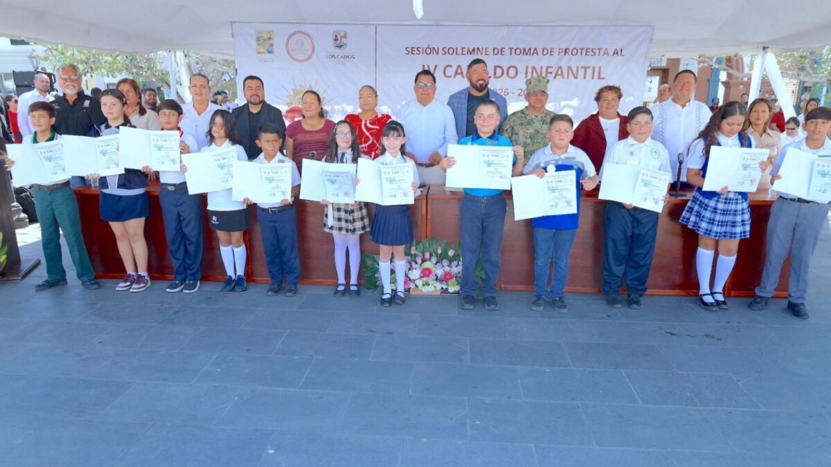 Rinden protesta integrantes del IV Cabildo Infantil de Los Cabos