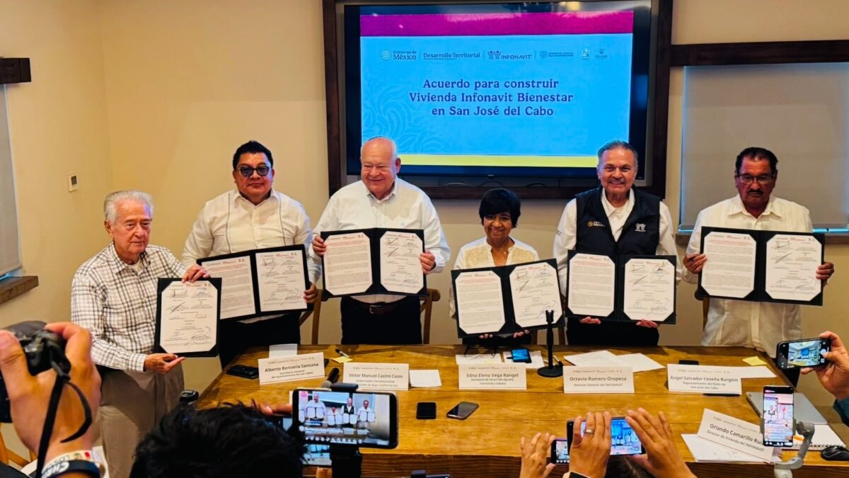 Formalizan Federación y Estado proyecto para construir 15 mil 400 viviendas en Los Cabos