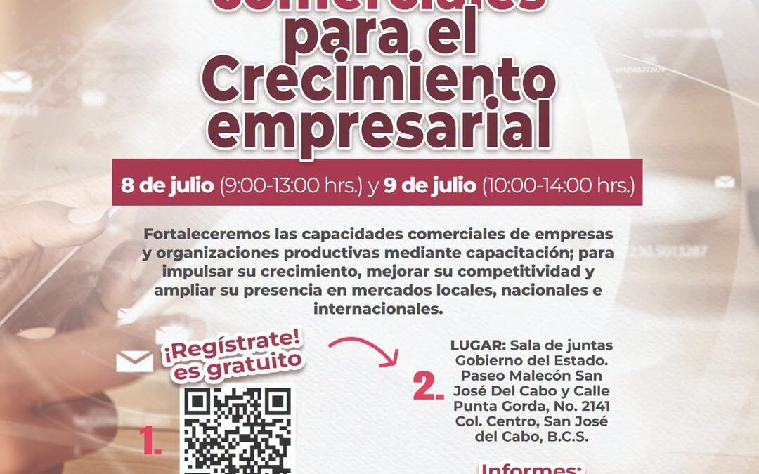 SETUE realizará taller de estrategias comerciales para negocios locales