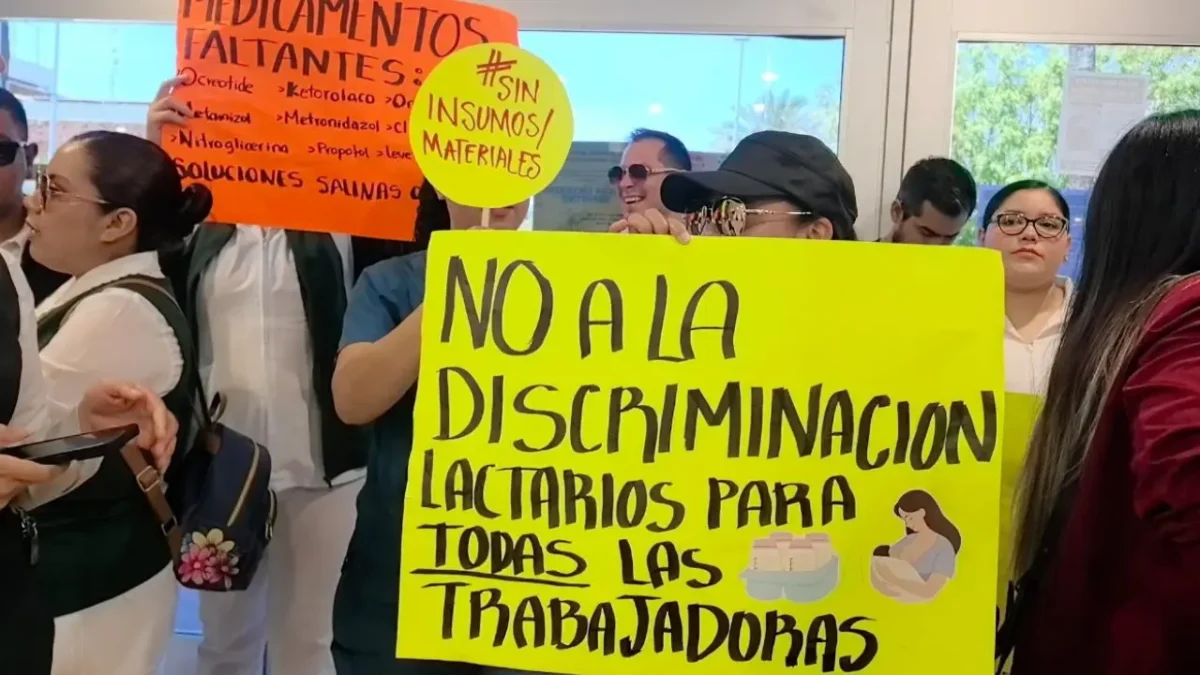 Trabajadores de salud protestan en BCS; denuncian que carencias en IMSS-Bienestar ya cobran vidas