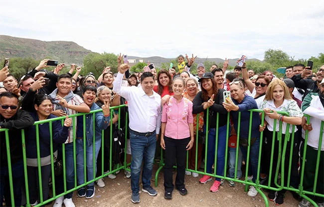 Sheinbaum improvisa visita a San Luis Potosí por falta de condiciones en Zacatecas