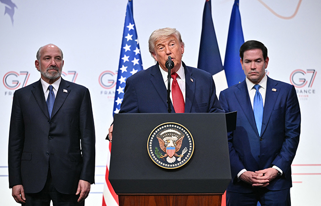 México perdió el control de su territorio; Sheinbaum está muy asustada: Trump desde el G7