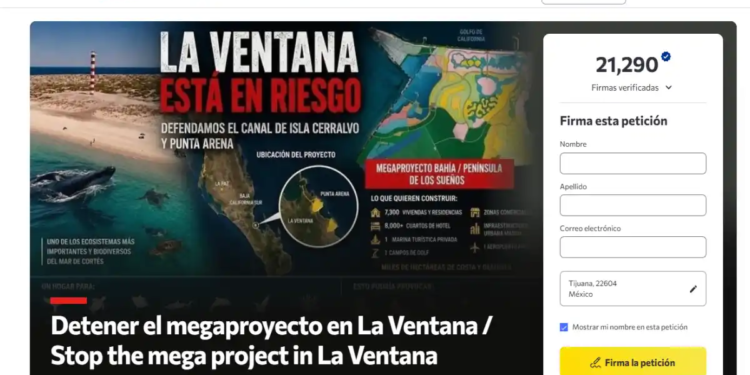 Convocan a detener megaproyecto turístico en La Ventana