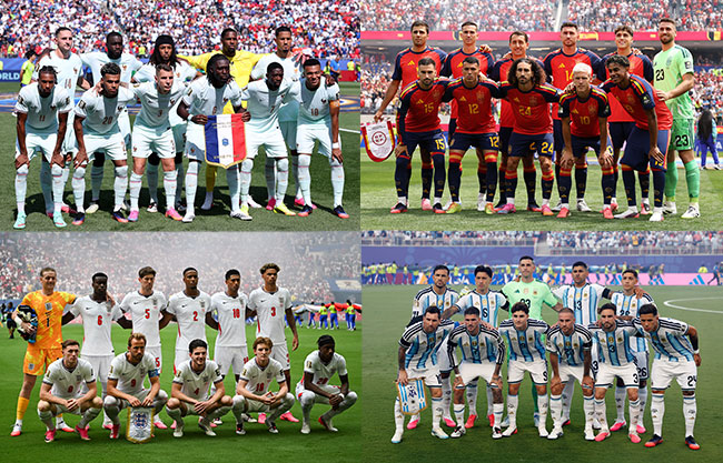 Semifinales de élite: los cuatro mejores del ranking FIFA buscan la Copa del Mundo 2026