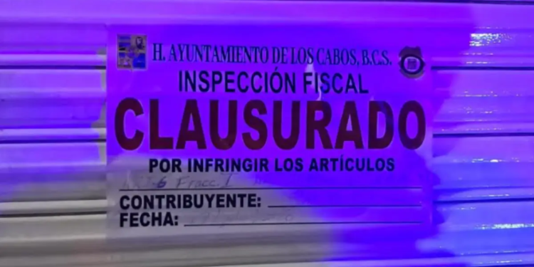 Tres establecimientos clausurados , saldo del Operativo “Bares Seguros” en Los Cabos