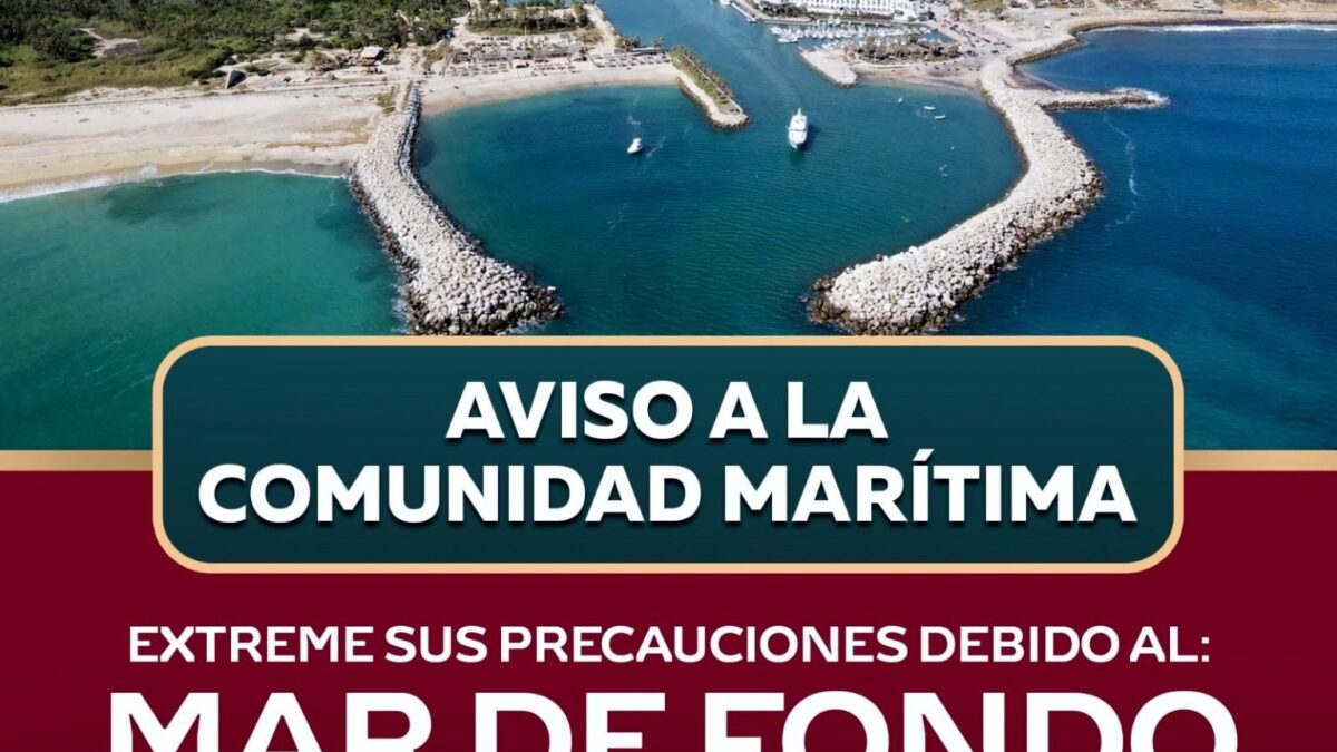 Ayuntamiento de Los Cabos llama a extremar precauciones por mar de fondo