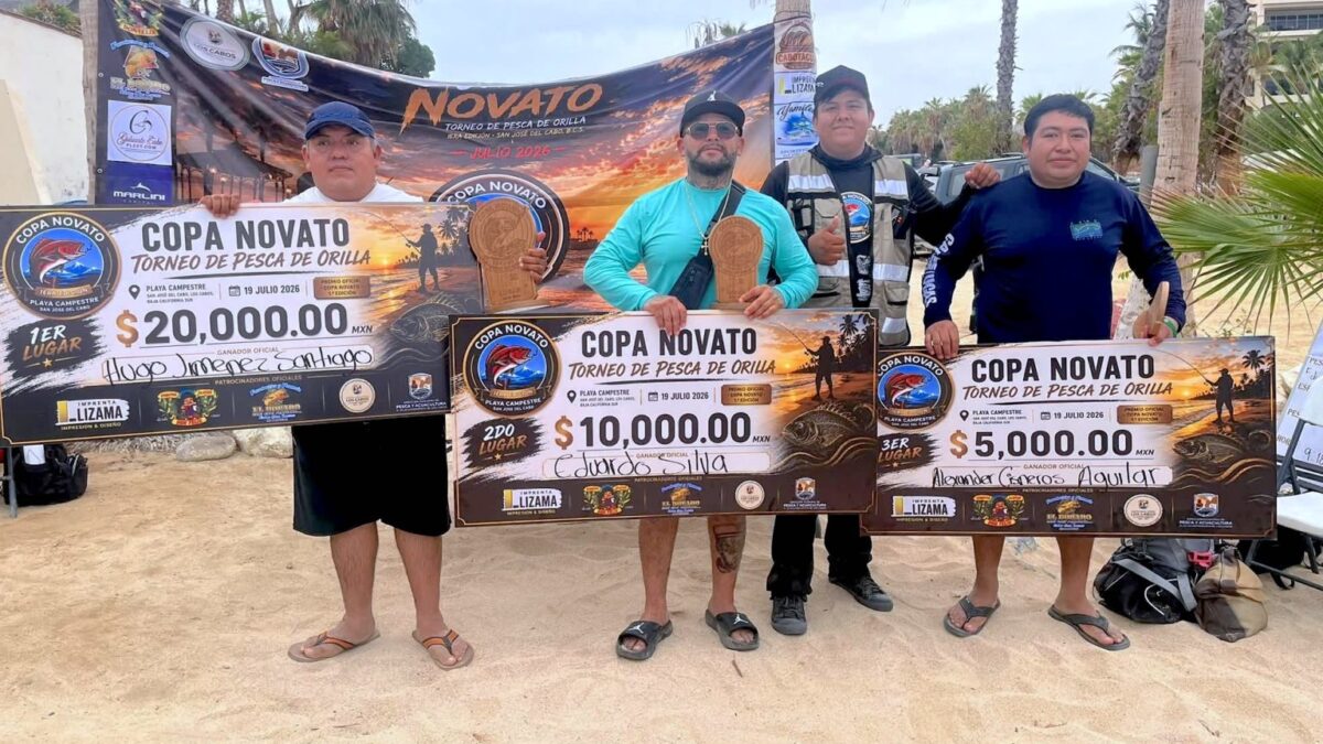 Premian a ganadores de la Primera Copa Novato 2026 tras exitosa jornada de pesca de orilla