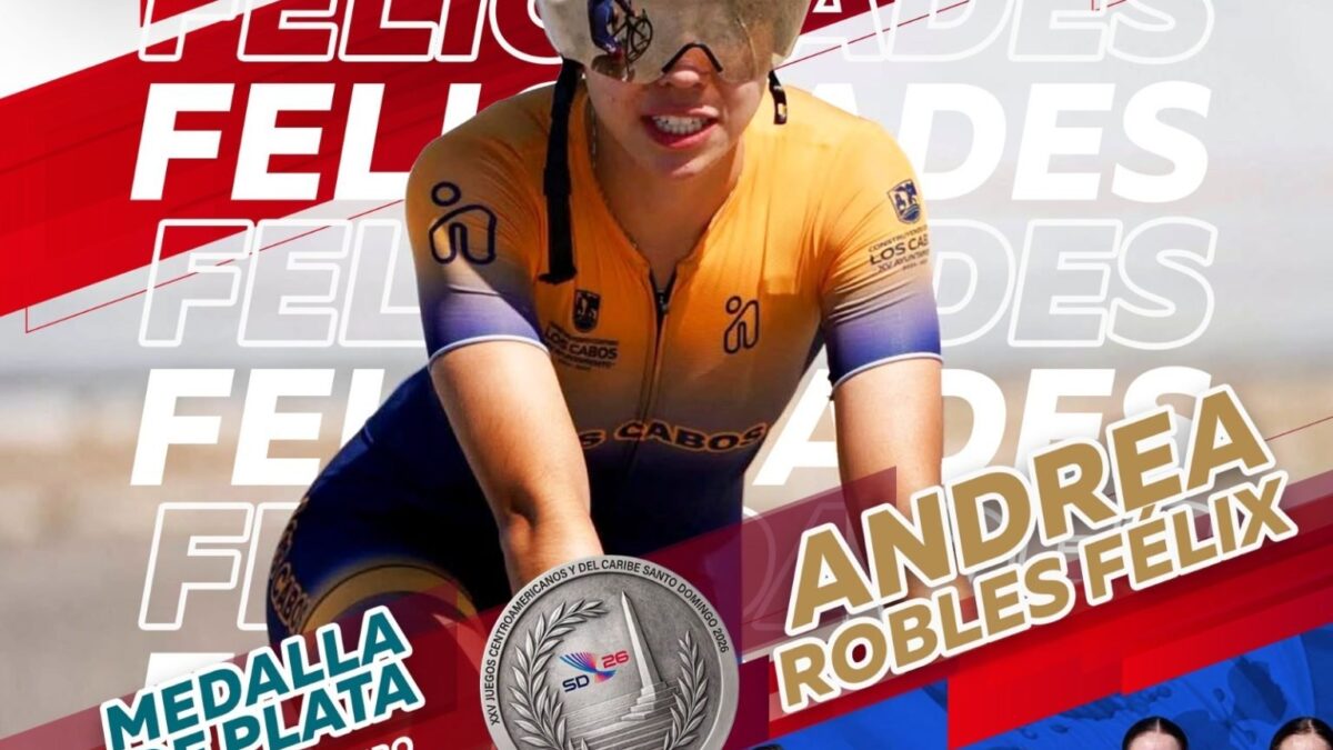 Ciclista cabeña Andrea Robles Félix conquista medalla de plata para México en los Juegos Centroamericanos y del Caribe