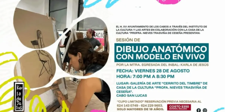 Invitan a sesión de dibujo con modelo en vivo