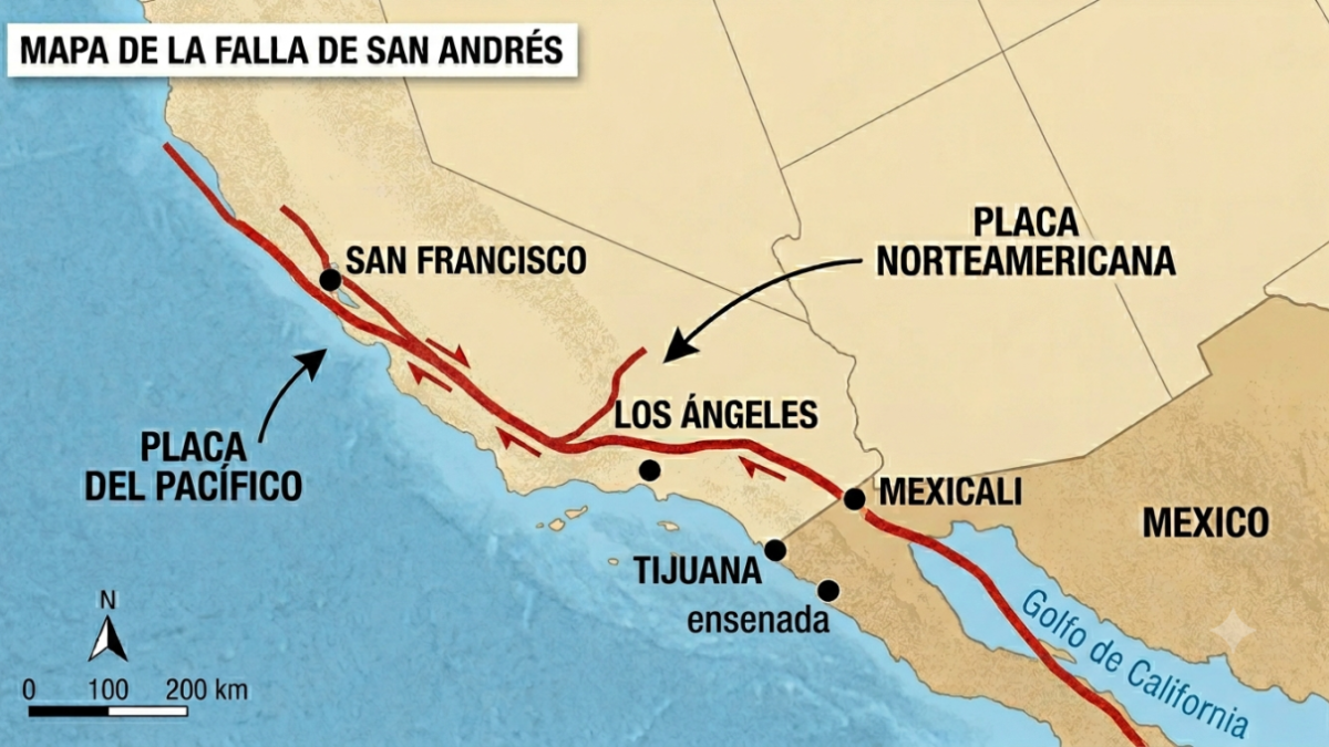 Un estudio alerta sobre la falla de San Andrés: ¿Está California en riesgo de sismo y dónde será el próximo gran terremoto?