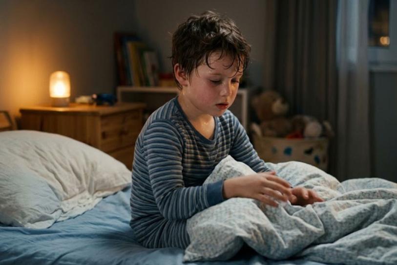 ¿Tu hijo despierta empapado de sudor? Descubre cuándo es normal y qué señales debes vigilar