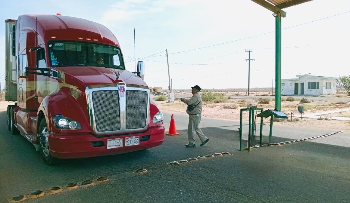 Supervisa SEPADA punto de verificación interna en Guerrero Negro para proteger estatus sanitario de BCS