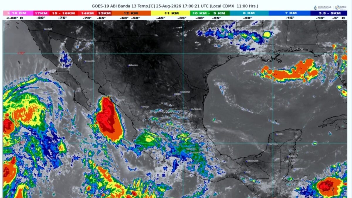 Persisten condiciones para lluvias en Los Cabos; Protección Civil mantiene vigilancia permanente