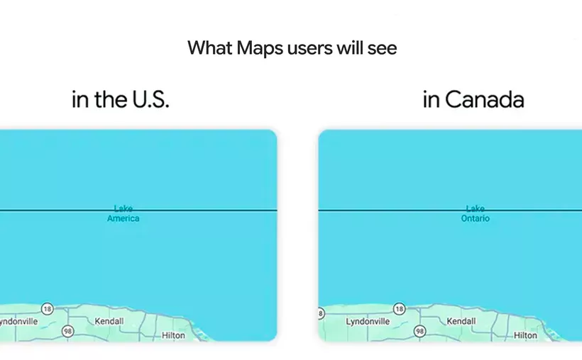 Google le cumple a Trump: cambia nombre del Lago Ontario a Lago América