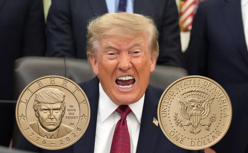 Sale a la venta moneda con la cara de Trump; ¿cuánto costará?