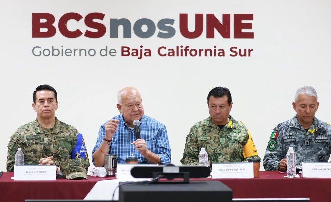Da seguimiento el Consejo Estatal de Protección Civil a lluvias en BCS