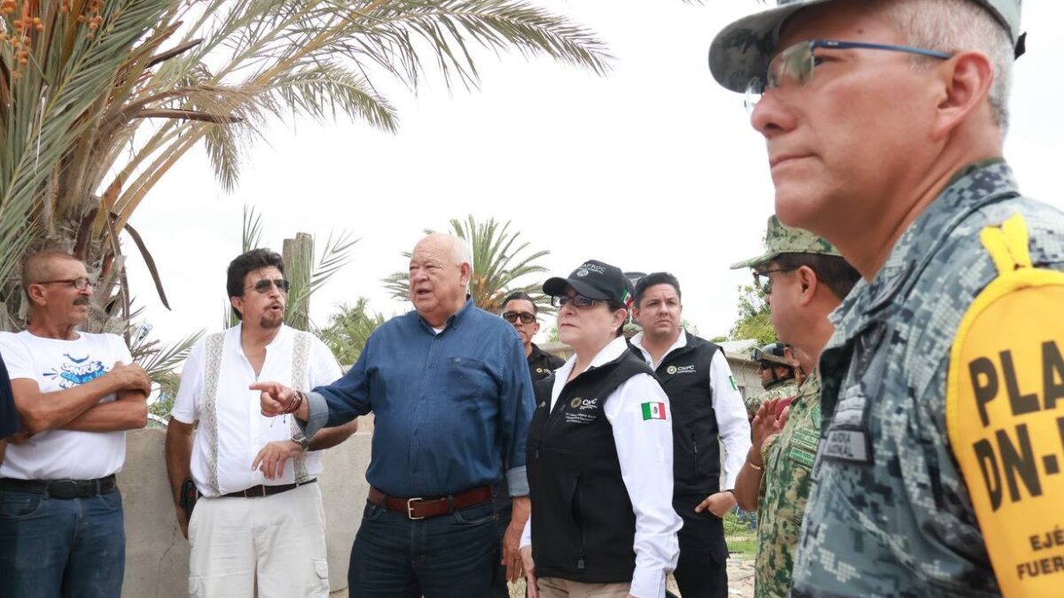 Supervisan Víctor Castro y coordinadora nacional de Protección Civil refugios ante la llegada de Polo